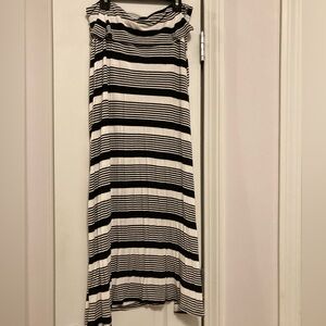 Tiffany & Grey Maxi Skirt, Black and White, size Medium